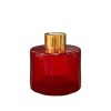 Runder Duftdiffusor Rot Glanz 100 ml – Gold
