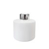 Runder Duftdiffusor Weiß Matt 100 ml – Silber
