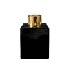 Quadratischer Duftdiffusor Schwarz Matt 100 ml – Gold