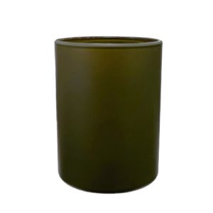 K10 036 Dunkeloliv Matt – Glasbehälter