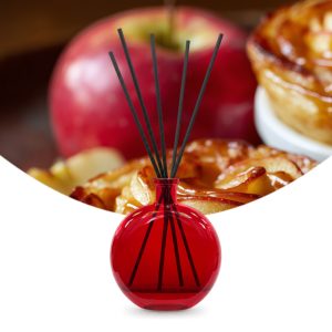 Gebrauchsfertige UFIREADY Diffusor-Mischung Baked Apple – Produktbild mit Duftmotiv