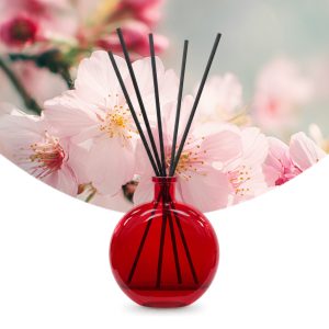 Gebrauchsfertige UFIREADY Diffusor-Mischung Blossom Burst – Produktbild mit Duftmotiv