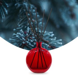 Gebrauchsfertige UFIREADY Diffusor-Mischung Frozen Spruce – Produktbild mit Duftmotiv