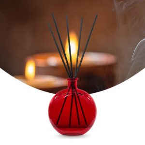 Gebrauchsfertige UFIREADY Diffusor-Mischung More Than Myrrh – Produktbild mit Duftmotiv