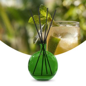 Gebrauchsfertige UFIGREEN Diffusor-Mischung Prosecco Friuli – Produktbild mit Duftmotiv