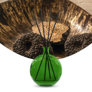 Gebrauchsfertige UFIGREEN Diffusor-Mischung Velvet Truffle – Produktbild mit Duftmotiv