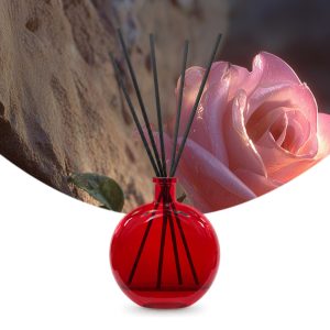 Gebrauchsfertige UFIREADY Diffusor-Mischung Z'aara Rose – Produktbild mit Duftmotiv