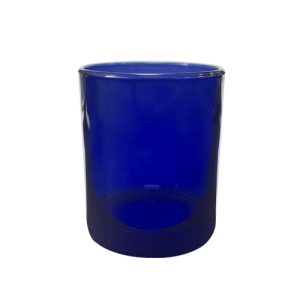 Kerzenglas K10 012 in Saphirblau Transparent