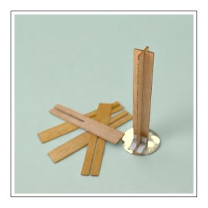 Kreuz-Holzdocht 10 × 60 mm – Detailansicht 1