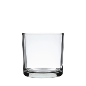Unlackiertes Kerzenglas N10 003, 400 ml – Transparent, runder Zylinder