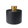 Runder Duftdiffusor Schwarz Matt 200 ml – Gold – Produktansicht