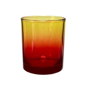 Kerzenglas K10 012 in Rot-Gelb Ombre