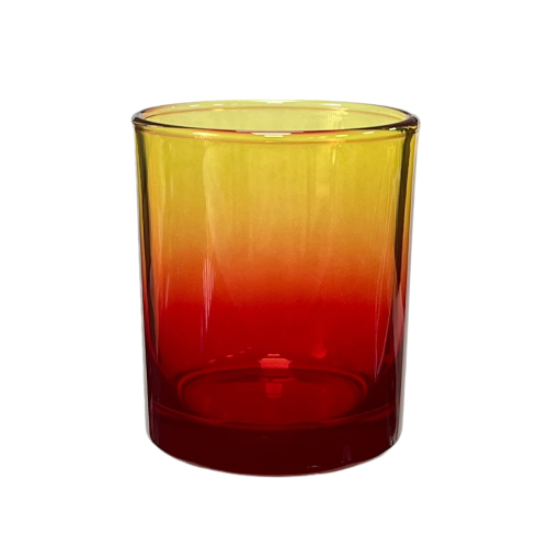 Kerzenglas K10 012 in Rot-Gelb Ombre