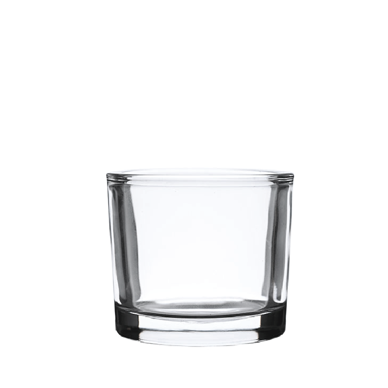 Unlackiertes Kerzenglas N10 007, 220 ml – Transparent, runder Zylinder