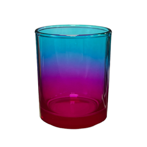 Kerzenglas K10 012 in Blau-Rosa Ombre