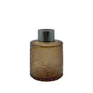 Duftdiffusor mit Muster Braun Transparent 100 ml – Silber – Produktansicht