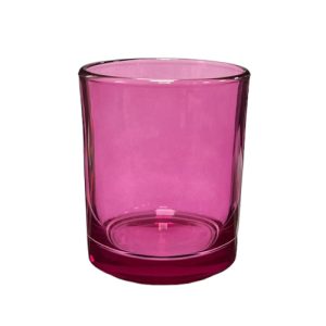 Kerzenglas K10 012 in Rosa Transparent