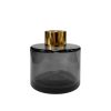 Runder Duftdiffusor Graphit Transparent 100 ml – Gold – Produktansicht
