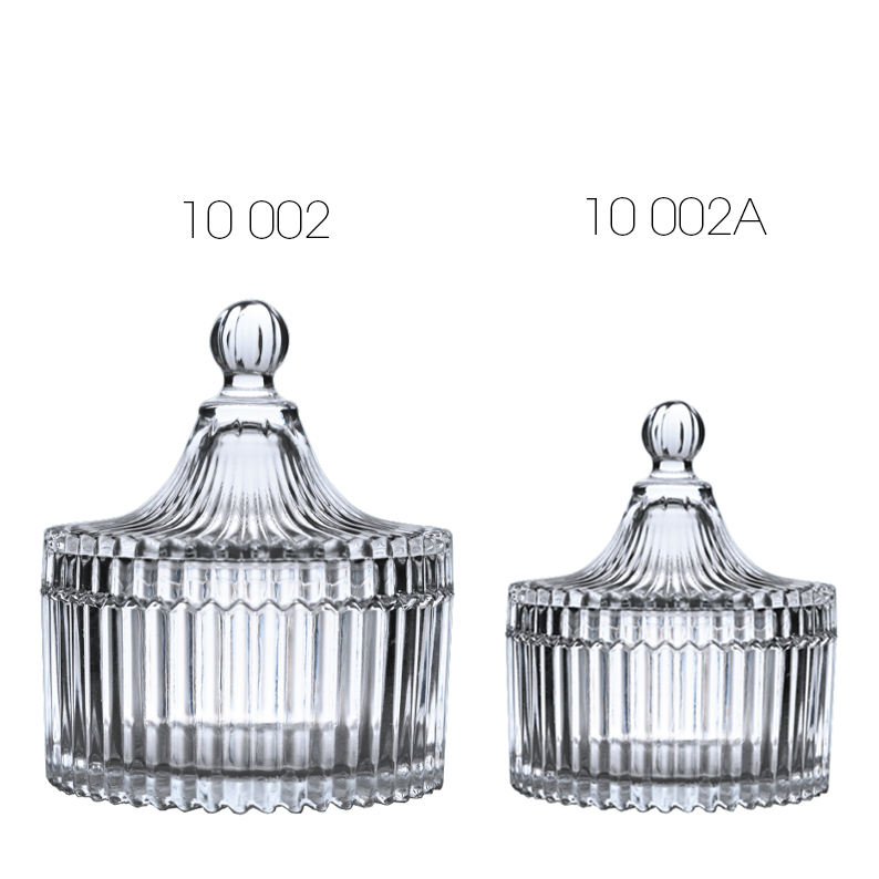 Unlackiertes Kerzenglas N10 002A, 90 ml – Transparent in Kristalloptik – Bild 2