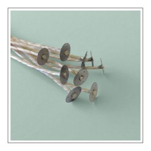 Imprägnierter Baumwolldocht mit Halter – BIO 14, 12 cm [Set 10 Stk.] – Detailansicht 1