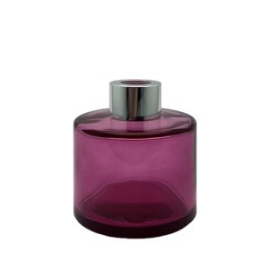 Runder Duftdiffusor Rosa Transparent 100 ml – Silber – Produktansicht