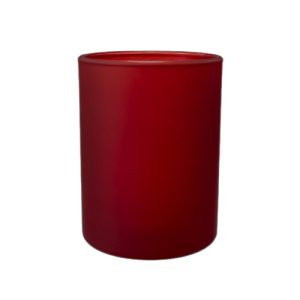 Kerzenglas K10 036 in Rot Matt