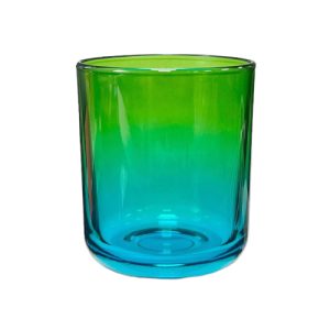 Kerzenglas K10 022 in Grün-Türkis Ombre