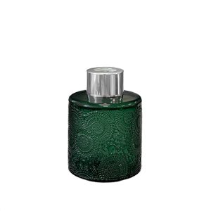 Runder Duftdiffusor mit Muster Grün Glanz 100 ml – Silber – Produktansicht