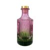 Geriffelter Duftdiffusor – Rosa-Grün ombre 200 ml – Gold – Produktansicht