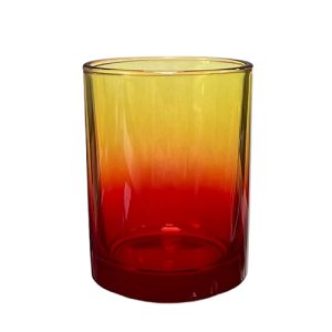 Kerzenglas K10 036 in Rot-Gelb Ombre