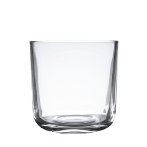Unlackiertes Kerzenglas N10 005, 400 ml – Transparent, breiter Zylinder