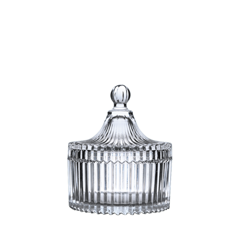 Unlackiertes Kerzenglas N10 002A, 90 ml – Transparent in Kristalloptik