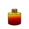 Runder Duftdiffusor Rot-Gelb OMBRE 100 ml – Gold – lackierte Diffusorflasche, Produktansicht