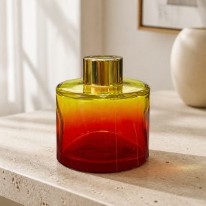 Runder Duftdiffusor Rot-Gelb OMBRE 100 ml – Gold – Produktfoto