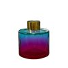 Runder Duftdiffusor Blau-Rosa OMBRE 100 ml – Gold – lackierte Diffusorflasche, Produktansicht