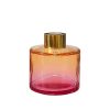 Runder Duftdiffusor Rosa-Orange OMBRE 100 ml – Gold – lackierte Diffusorflasche, Produktansicht