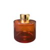 Runder Duftdiffusor Rostfarben Glanz 100 ml – Gold – lackierte Diffusorflasche, Produktansicht