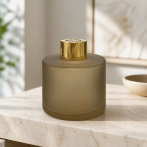 Runder Duftdiffusor Kaffee Satin 100 ml – Gold – Produktfoto