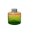 Runder Duftdiffusor Orange-Grün OMBRE 100 ml – Silber – lackierte Diffusorflasche, Produktansicht