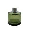 Runder Duftdiffusor Oliv Transparent 100 ml – Silber – lackierte Diffusorflasche, Produktansicht