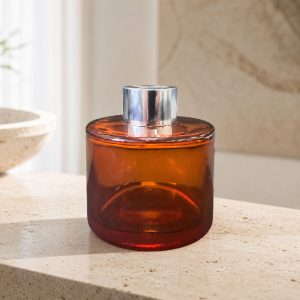 Runder Duftdiffusor Rostfarben Glanz 100 ml – Silber – Produktfoto