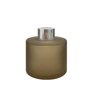 Runder Duftdiffusor Kaffee Satin 100 ml – Silber – lackierte Diffusorflasche, Produktansicht