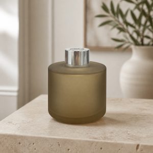 Runder Duftdiffusor Kaffee Satin 100 ml – Silber – Produktfoto