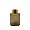 Duftdiffusor mit Muster Braun Transparent 100 ml – Gold – lackierte Diffusorflasche, Produktansicht