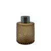 Duftdiffusor mit Muster Braun Transparent 100 ml – Silber – lackierte Diffusorflasche, Produktansicht