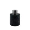 Duftdiffusor mit Muster Schwarz Glanz 100 ml – Silber – lackierte Diffusorflasche, Produktansicht