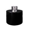 Runder Duftdiffusor Schwarz Glanz 200 ml – Silber – lackierte Diffusorflasche, Produktansicht