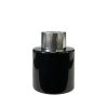 Runder Duftdiffusor Schwarz Glanz 50 ml – Silber – lackierte Diffusorflasche, Produktansicht