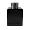 Quadratischer Duftdiffusor Schwarz Glanz 100 ml – Silber – lackierte Diffusorflasche, Produktansicht