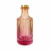 Geriffelter Duftdiffusor – Orange-Rosa ombre 200 ml – Gold – lackierte Diffusorflasche, Produktansicht
